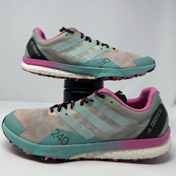 Adidas Terrex Speed Ultra Hiking Sneakers Pink/Blue/White FW2806 - US Size 10.5 - Picture 1 of 7